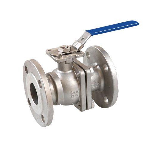 OEM supplier Stainless Steel 2PC Ball Valve Flanged End JIS Standard with High Mount Pad Used in Kitche Bathroom Toilet Plumbing System Accessories