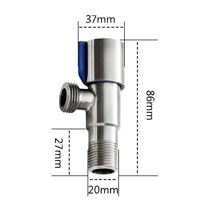 OEM Commercial Price 90 Degree Water Multi Function Stainless Steel Toilet Angle Valve