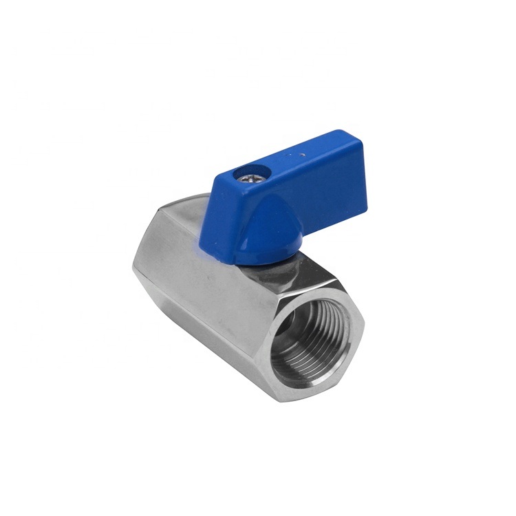 1/8, 1/4, 3/8, 1/2, 3/4, 1 NPT Stainless Mini Ball Valve for Water Air Oil and Gas