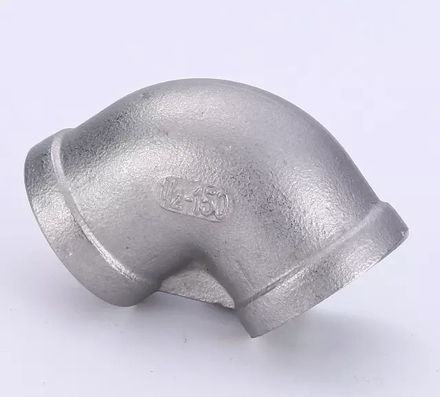3/8 Inch Plumbing Materials Stainless Steel NPT Threaded SS304/316 Sanitary Pipe Fittings Union Elbow for Water Supply