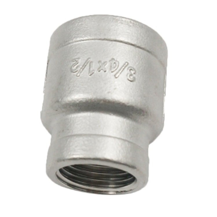 Sanitary Stainless Steel 304/316 Female Thread Casting Pipe Fitting Connector Reducing Socket, Reducing Coupling, Reducer