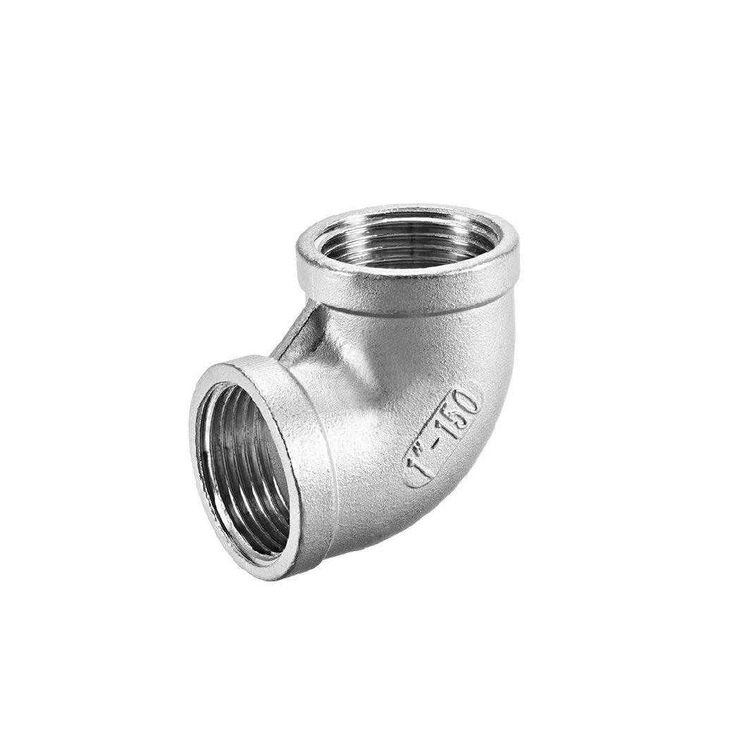 11/4 Inch Investment Casting Bend Stainless Steel Female Thread NPT BSPT Screw 90 Degree Elbow 40 Degree Elbow Pipe Fitting Lost Wax Casting