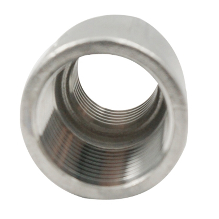 Stainless Steel 304/316 NPT/Bsp Thread Reducing Socket/Coupling Banded 1/2*3/8 Inch Pipe Fittings for Indoor/Outdoor Use Plumbing Accessories