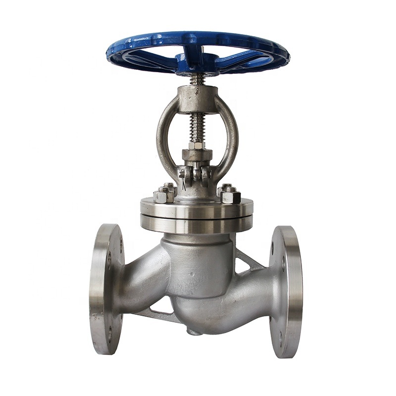 Control Valve SUS304 Casting Stainless Steel Shut off Water Stop Control Flanged Valve Globe Valve for Steam Bellow Water System