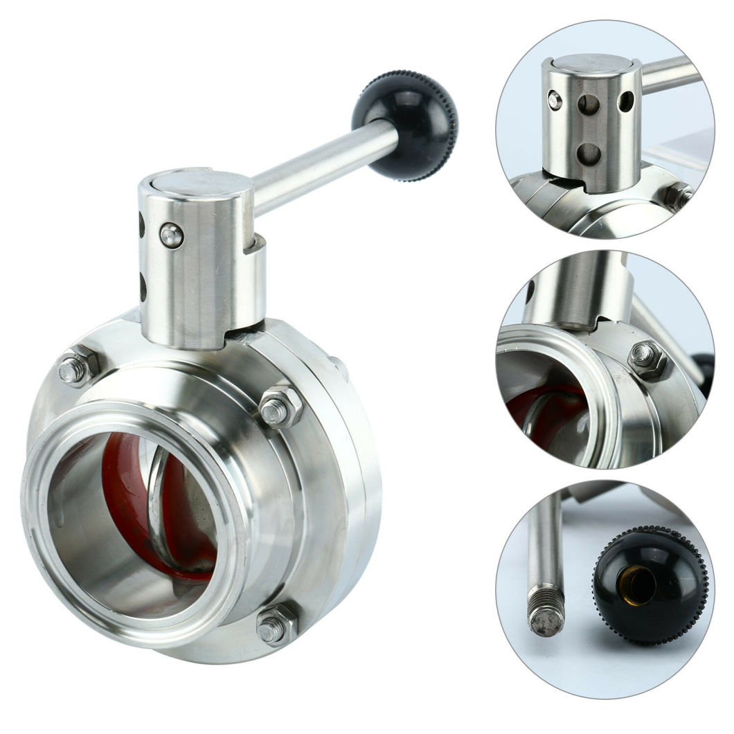 OEM Supplier Sanitary Stainless Steel SS304/SS316L Manual & Pneumatic Operated Butterfly&Ball&Diaphragm Valve Used in Industrial, Agriculture Plumbing