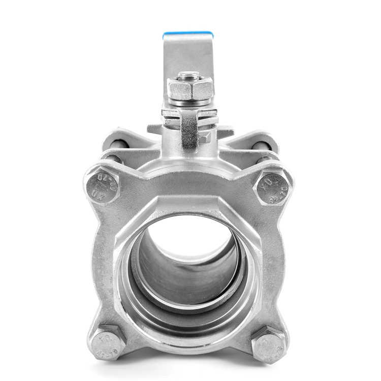 1/4''-4'' Ss 316 CF8m Stainless Steel 3PC Ball Valve with Handle
