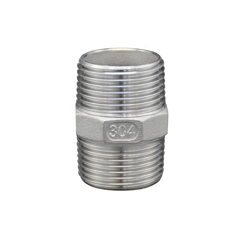 Factory Price Male Thread Casting Stainless Steel 304 316 Hydraulic Hex Nipple Pipe Fitting/Plumbing Fitting/Connector Fitting/ Sanitary Fitting
