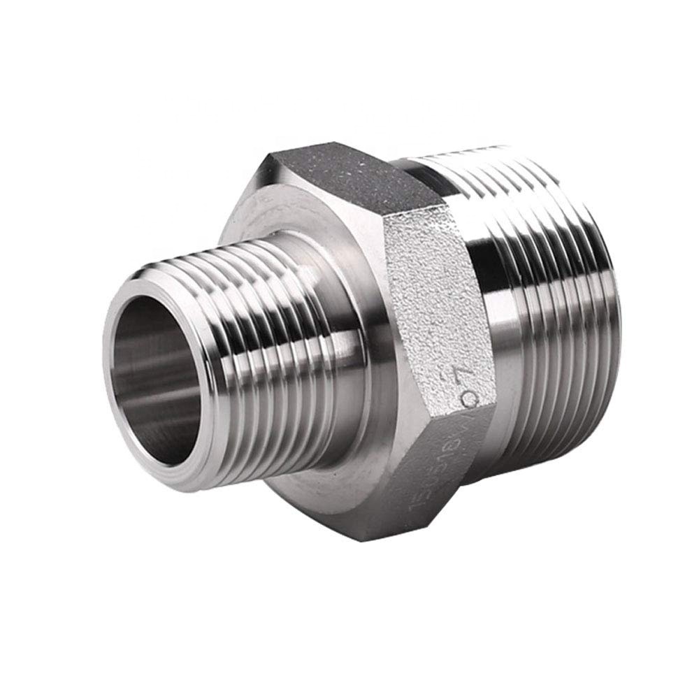 Customized 11/4 Stainless Steel Pipe Hex Reducing Nipple Fitting, Sanitary Pipe Union