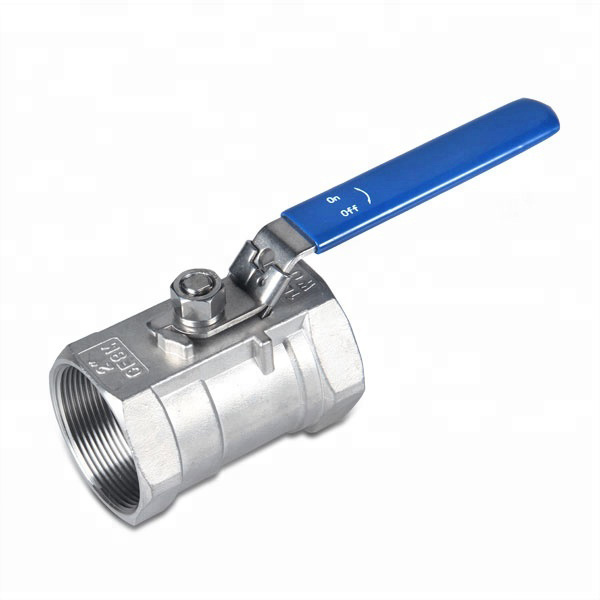 Sanitary Stainless Steel Control Water Valve Female Bsp SS304/316 1PC Ball Valves for Water Gas Oil Indoor/Outdoor/Plumbing/Bathroom Fitting