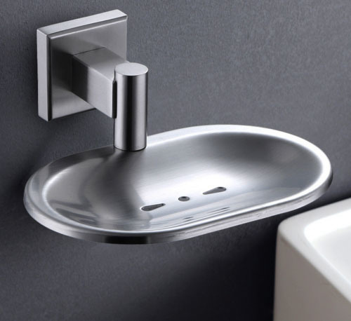 Junya OEM/ODM Supplier Customized Precision Casting SUS Brushed Nickel Bath Stainless Steel 304 316 Wall Mounted Soap Dishes Holder Used in Bathroom Materials