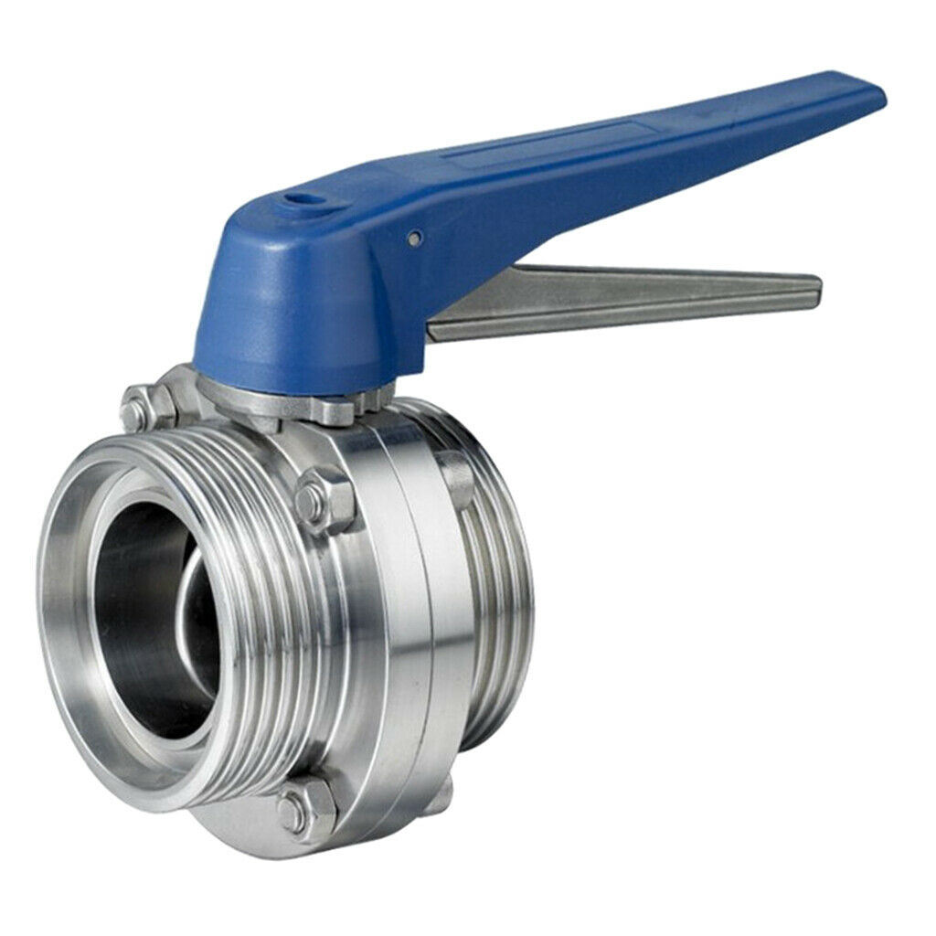 SS304 SS316 Stainless Steel Sanitary Food Manual Clamp Plastic Trigger Handle Butterfly Valve Water Treatment Used in Water Oil Gas Plumbing Accessories