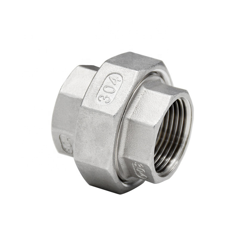 Factory Sale Stainless Steel Thread Casting Pipe Fitting Connector Female Union Pipe Plumbing Bathroom Kitchen Toilet Accessories
