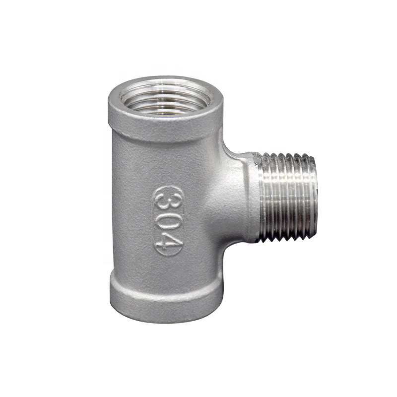 Stainless Steel Tee 304 316 Bsp NPT G BSPT Female Male Thread Casting Pipe Fitting Connector Electrical/PE/HDPE/Sanitary/Plumbing Fitting