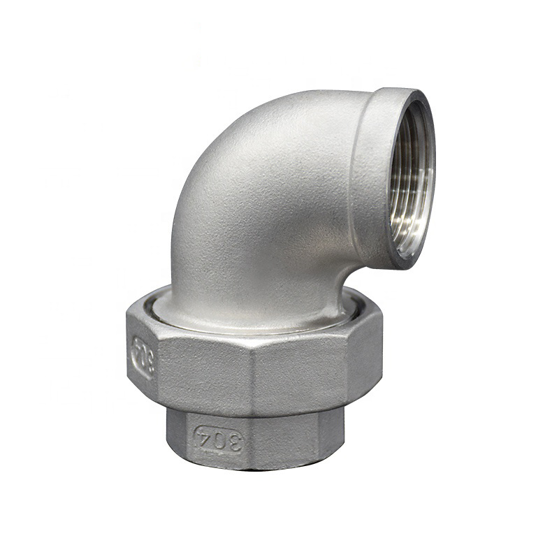 ISO JIS DIN Amse European Female Male Thread Casting Stainless Steel 304 316 Raccord Swivel Union Elbow Joint Bathromm Toilet Building Plumbing Materials