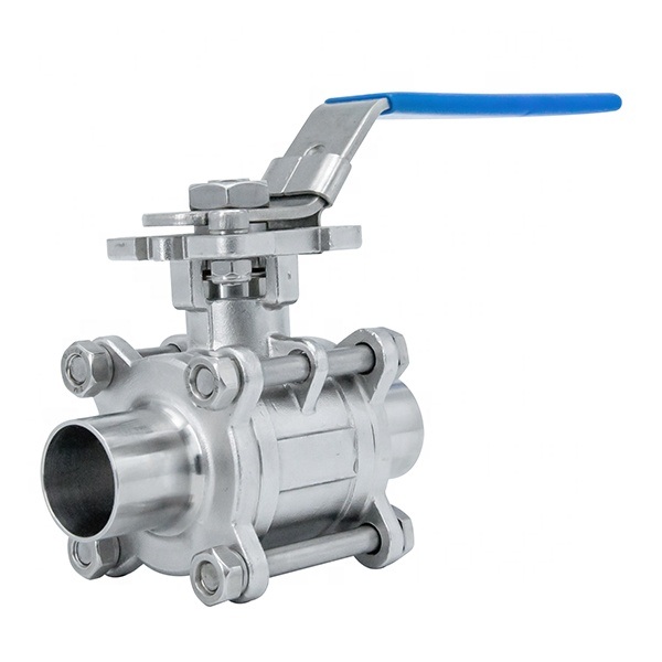 3/8 High Quality Factory Direct Stainless Steel SUS/ 304/ 316/ 316L/ Sf8m 3PC Long Butt Weld Ball Valve 3202-S13