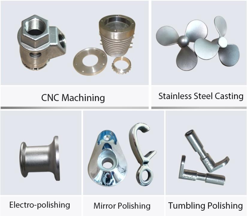 Junya OEM High Quality Supplier DIN/JIS/Amse Standard Stainless Steel 304 316 Customized Parts Precision Investment Casting CNC Machine Raw Materials Hardware
