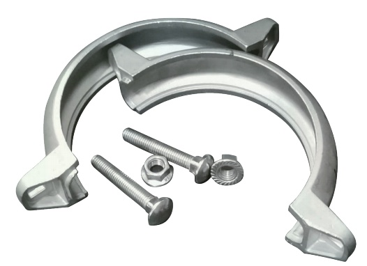 Sanitary Stainless Steel 304/316 Exhaust Grooved Clamp Kit Exhaust Pipe Clamp