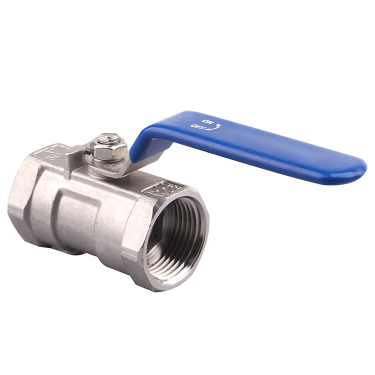 Sanitary Stainless Steel Control Water Valve Female Bsp SS304/316 1PC Ball Valves for Water Gas Oil Indoor/Outdoor/Plumbing/Bathroom Fitting