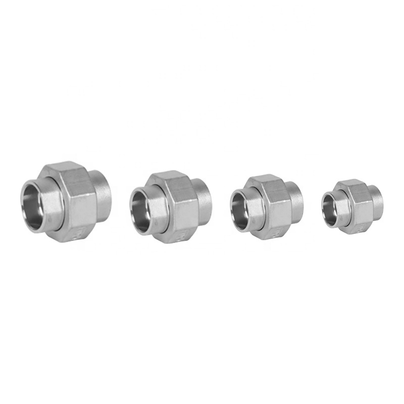 Junya Casting Connector Stainless Steel 304 316 Socket Welded Union Pipe Fitting Sanitary Used in Bathroom Kitchen Toilet Plumbing Accessories