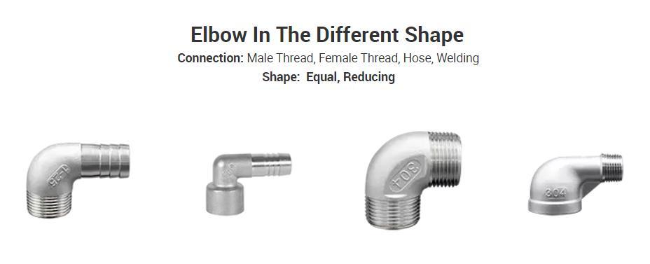 Junya Gi Pipe Fitting Connector Hose Nipple Stainless Steel 304 316 Sanitary Elbow Ductile Iron Plumbing Pipe Fitting