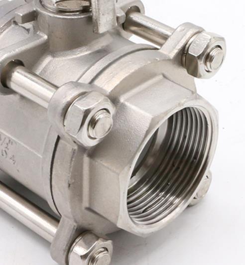 11/2 Inch Factory Original Stainless Steel 304 316 Thread Long Type 3202-M3 3PC Ball Valve