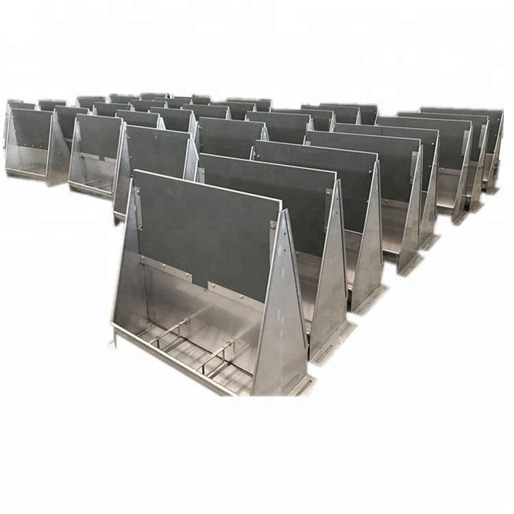 Stainless Steel 304 316 Single Double Side Feeders for Pigs with 12 Partition