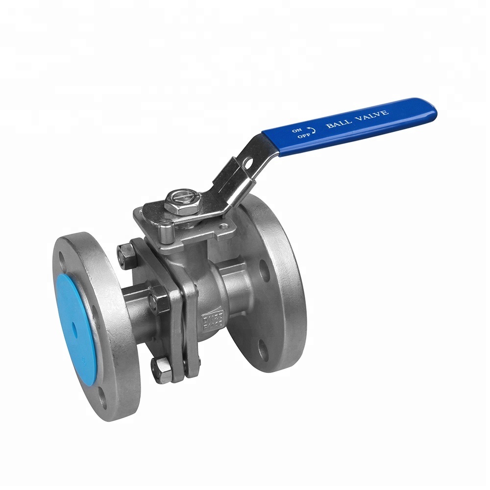 High Quality Factory Direct Stainless Steel 2PC DIN Flange Ball Valve with Direct Mounting Pad Use for Flow Rate Control Indoor/Outdoor Plumbing Accessories