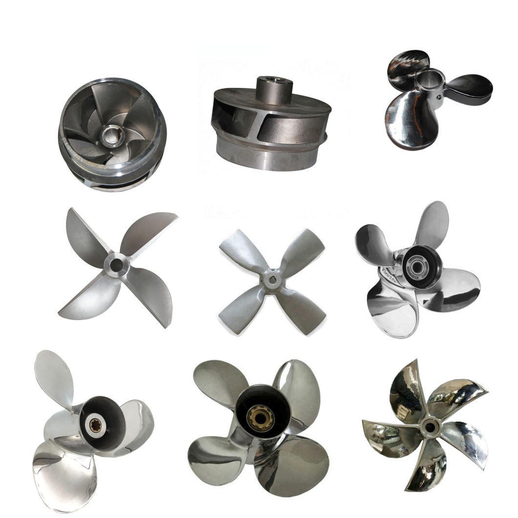 OEM Junya Costumized Controllable Pitch Investment Casting SS304 SS316 Outboard Motor Propeller Used in Boat, Ship, Marine, Water, Pump, Yacht Accessories
