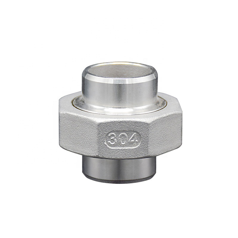 Junya OEM European Market Thread Casting Stainless Steel Welded Connector Tube Fitting Union Used in Kitchen Bathroom Plumbing Accessories